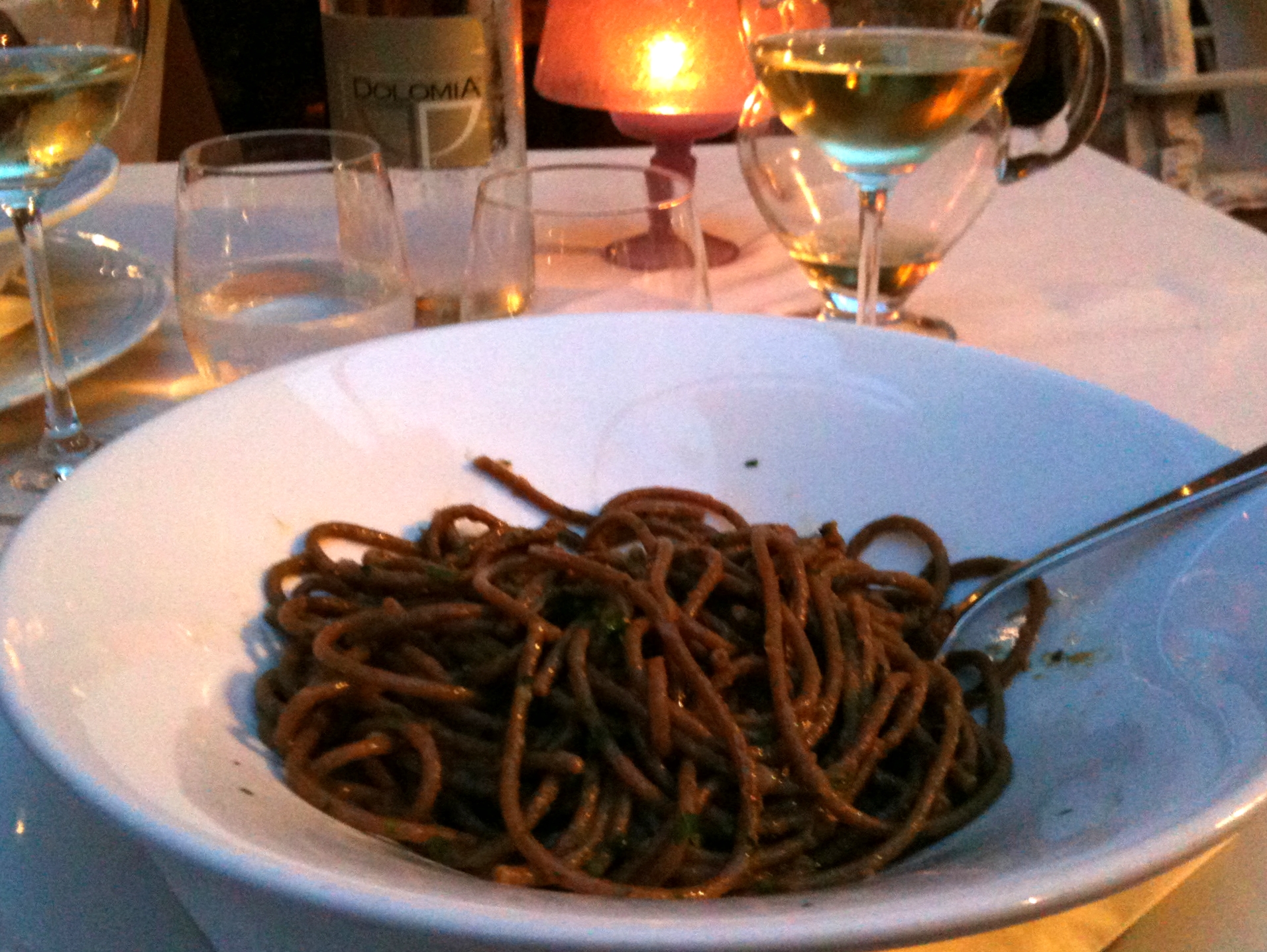 Foto von Bigoli in salsa
