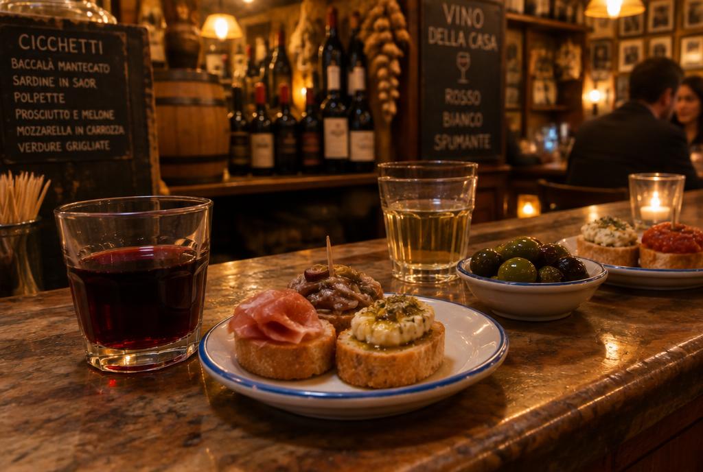 A ombra e os cicchetti